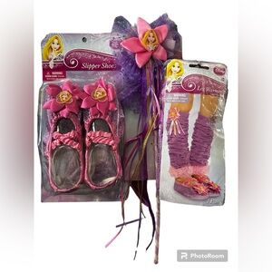 Disney Princess Rapunzel 3Pcs Dress up/Costume/Halloween Bundle NWT